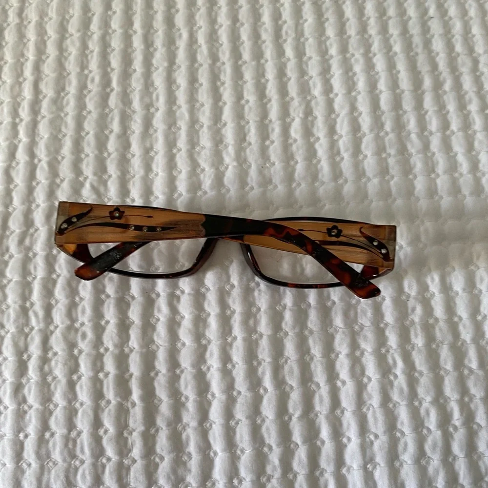 50%offw❤️ Miranda amber floral Reading Glasses eye glasses DR02